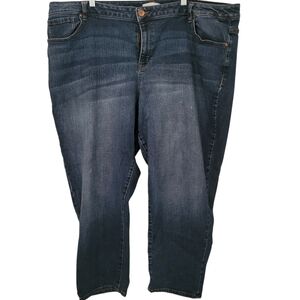 Lane Bryant Plus Low Rise Boyfriend Jeans Bluw sz 28
